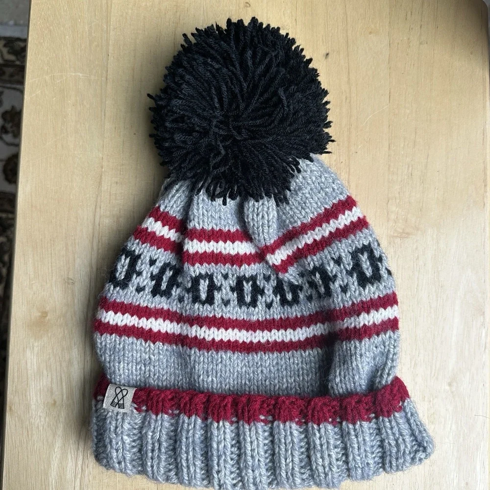 FAZL Handmade Himalayan‎ Hat Beanie Uttar North Gray Black Red Unisex Adult